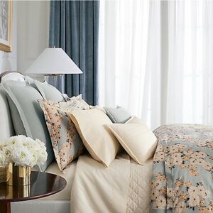 Ralph Lauren Blue Floral & Cream Duvet Cover Set